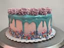 Coloured Drip Cake