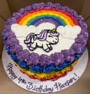 Unicorn Buttercream Transfer Rainbow