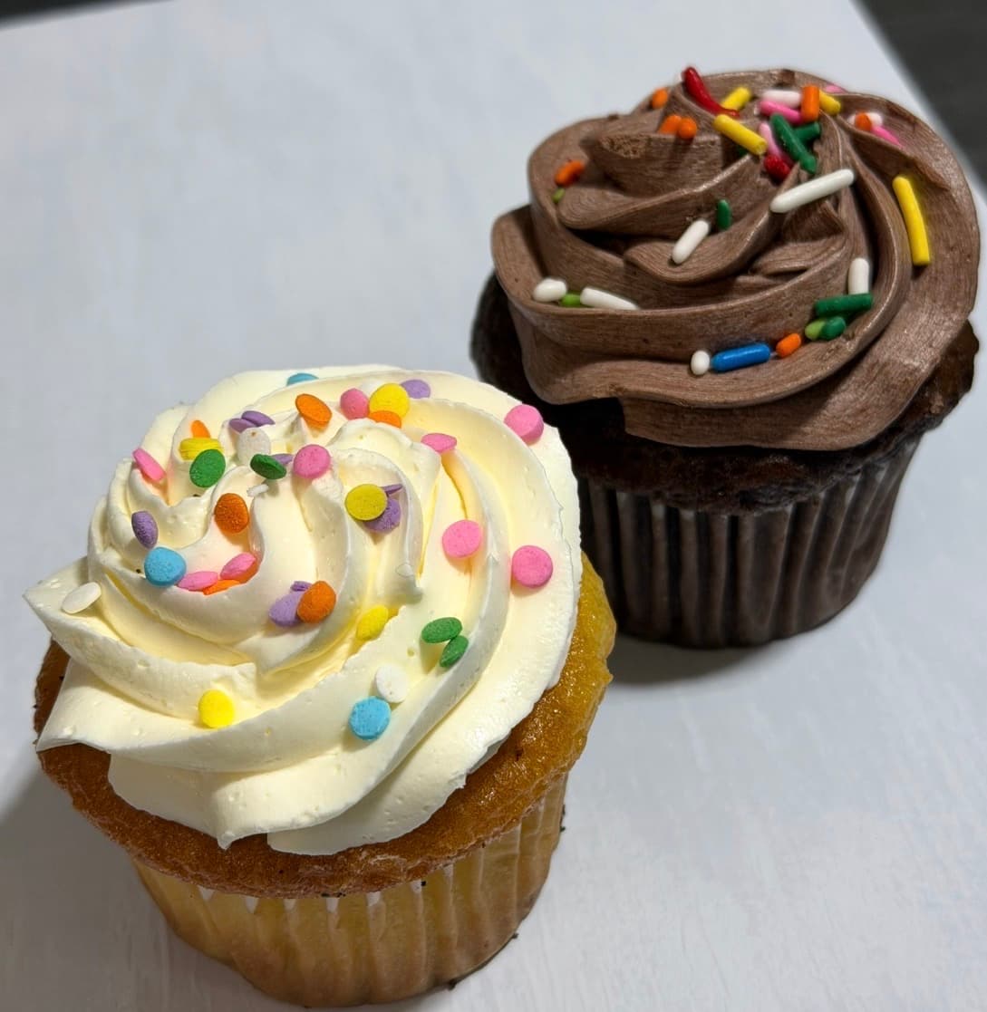 Iced Cupcake with Sprinkles- Assorted