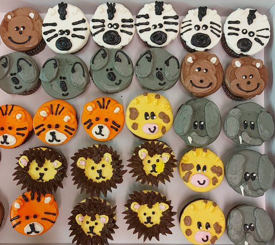Jungle Animal cupcakes