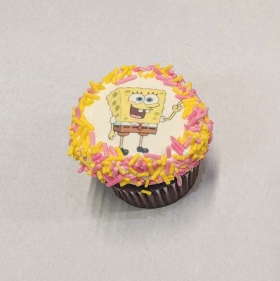 Sponge Bob Laser Cupcake