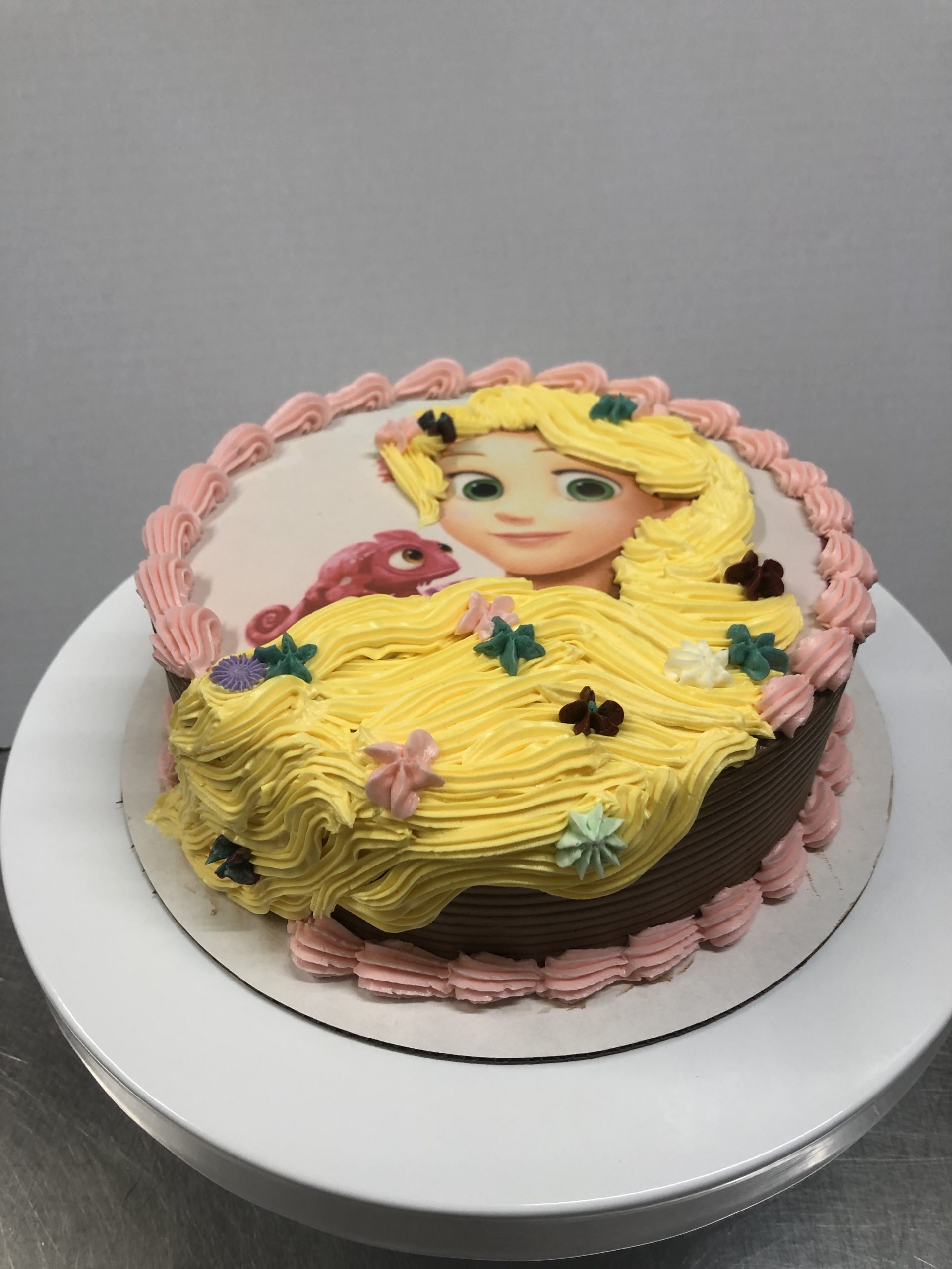 Ugly Cake with a Bee Decoration