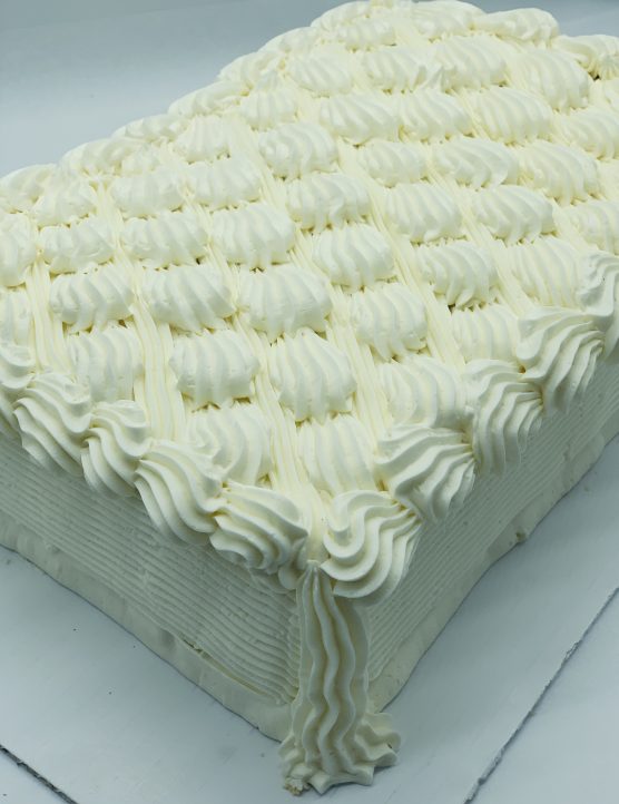 Slab Cake Vanilla Standard Top