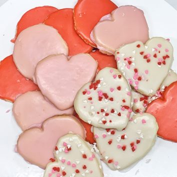 Heart Shaped Iced Shortbread