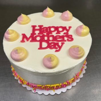 Mother's Day White Cake