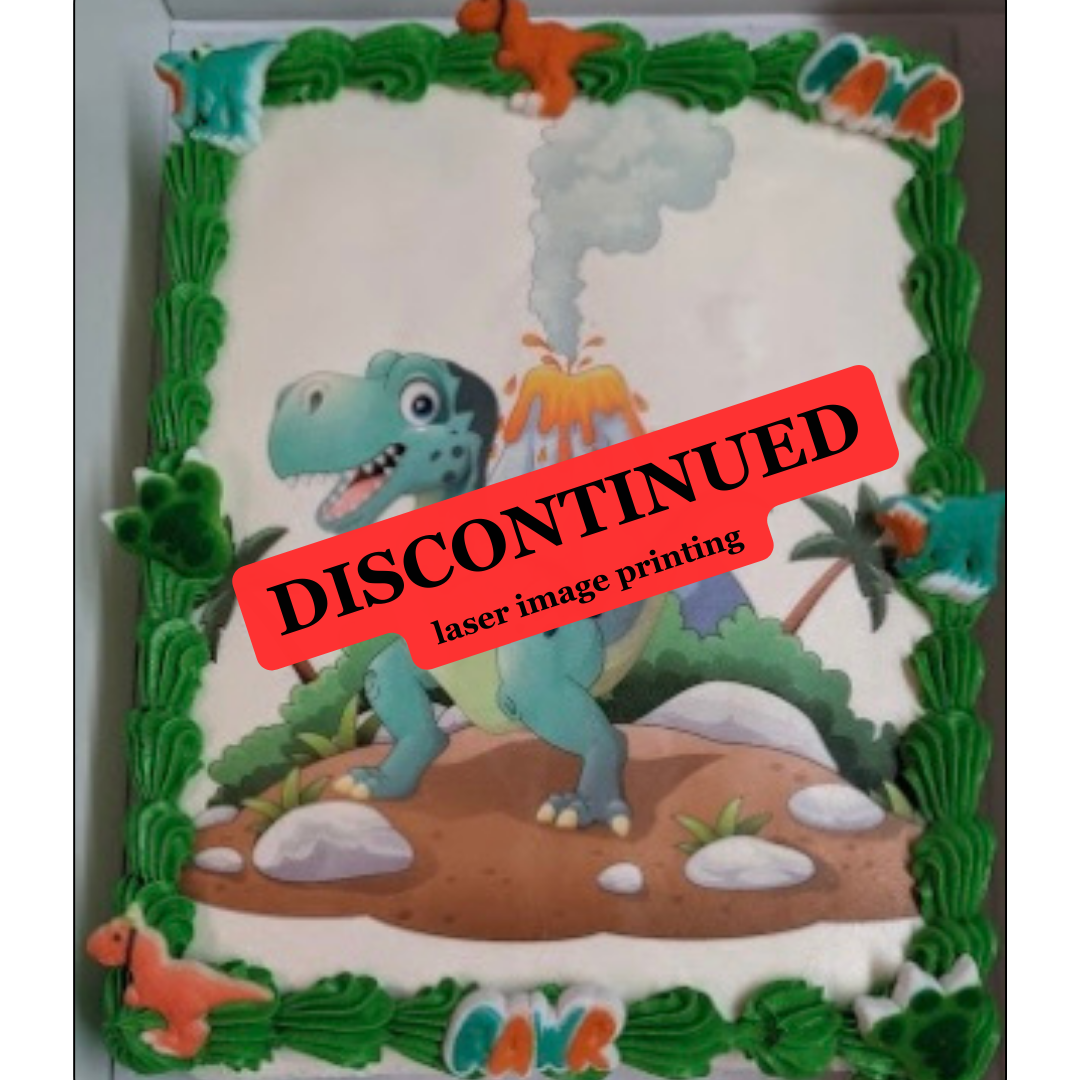 #5 Dino Laser Image on 1/4 Slab or Round